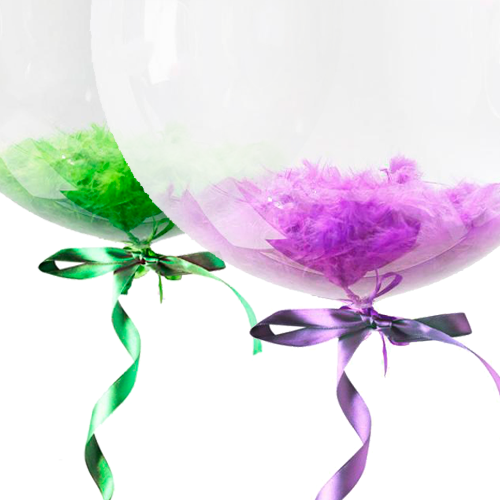 Шарики с перьями Шарики с перьями