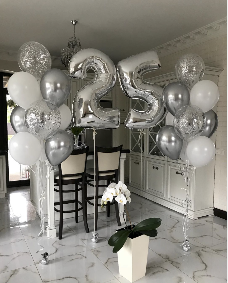 Шары на 25 лет девушке на День Рождения