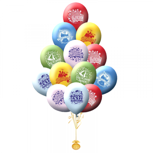 Облака из шаров на выпускной