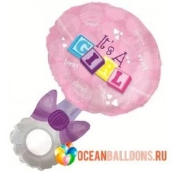 Фольгированная фигура Погремушка